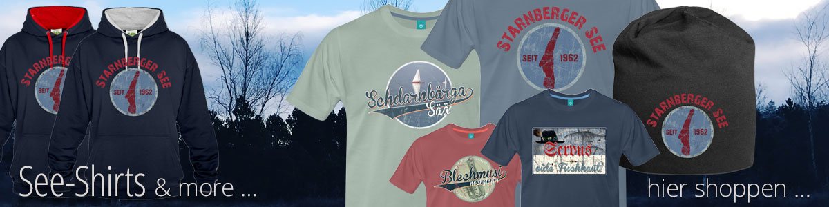 Die fuenfseenland.de-See-Shirts. Jeder, der an einem See wohnt sollte ein Seeshirt haben!