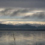 Berge mit Schnee