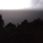 Heftige Gewitter zogen gestern über das Fünfseenland. Ein Naturschauspiel!