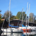 Fast Ende Oktober. Langsam müssen die Boote aus dem See …